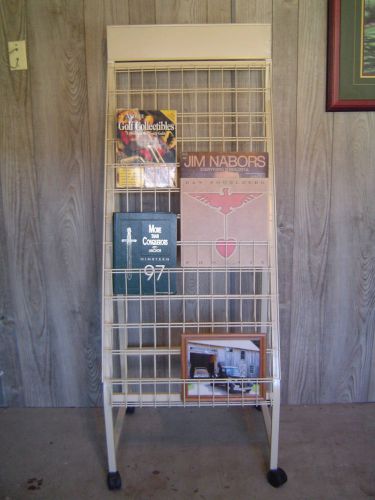 Steel Display Rack store, trade or craft show display for pictures,books,records