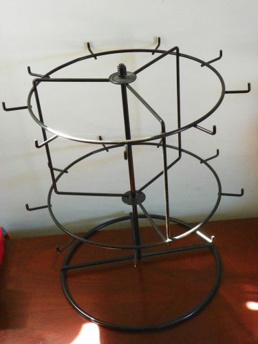New counter 18 peg rack display prong spinner black for sale