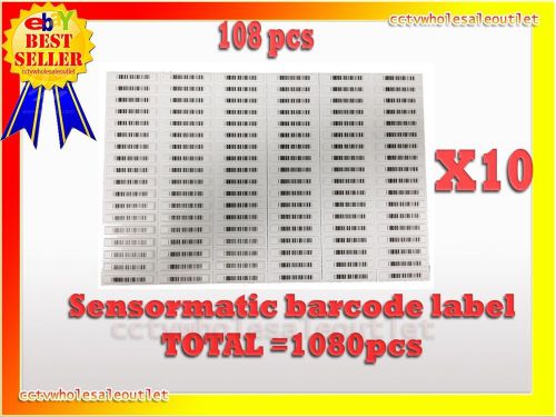 SENSORMATIC BARCODE LABEL 58KHz 1080PCS(10 SHEETS)
