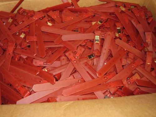 Lot of 933  Red Tag DVD Case Locks - Security clips