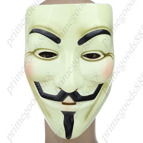Vendetta Mask Anonymous Hacker Activist Old School Plastic Beard Style Deal