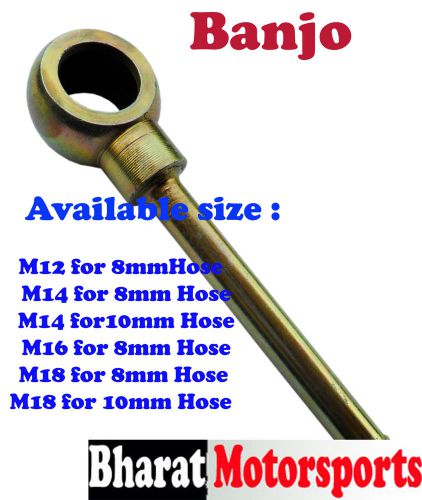 M12 M14 M16 M18  banjo 4 &#034; long sleeve  Banjo fuel line steel   Banjo