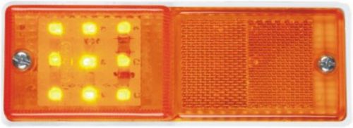 2x tractor truck trailer led side marker lamp reflex reflector (158x57x21mm) for sale