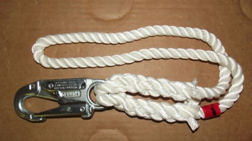 1/2&#034; x 20&#034; Prusik Loop w/Snap, Aborist Rope, 3-Strand Polyester Line, Brand NEW