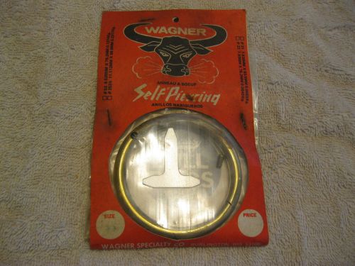 Vitage 1964 Wagner Self Piercing Brass Bull Nose Ring New Old Stock In Package
