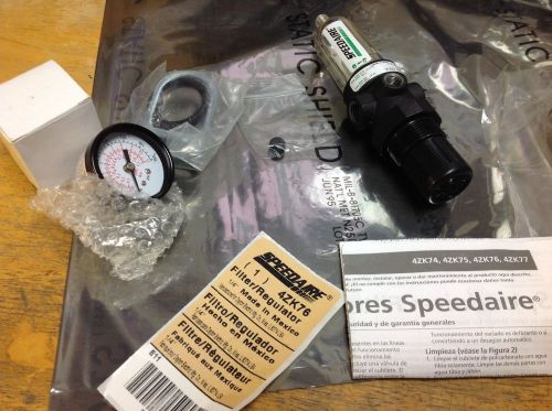 New speedaire 1/4&#034; filter regulator kit 4zk76 0-150psi new  $49 for sale