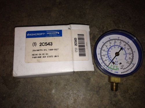 Ashcroft gauge, manifold, 2 1/2 in, 30 in hg-250 psi (2c543) for sale