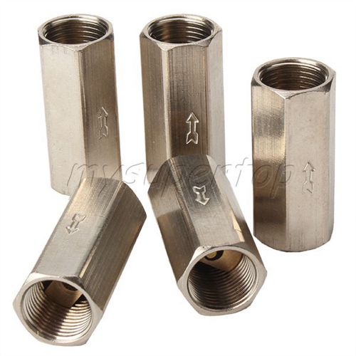 5pcs 3/8&#034; bspp female full ports one way air check valve fit for water oil for sale