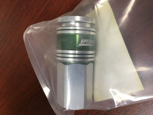 New air coupler quick connect aluminum 3/8&#034; fnpt 3/8&#034; green for sale