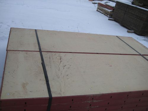 80 pcs 24&#034; x 6&#039; renovated steel ply concrete wall form panels for sale