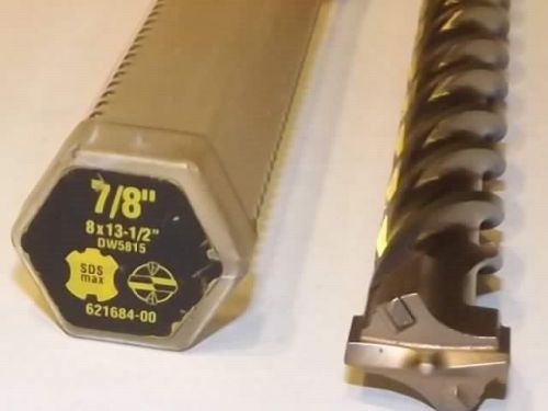 Dewalt # dw5815   7/8&#034;  8 x 13.5&#039;&#039; sds max rock carbide hammer drill bit new for sale