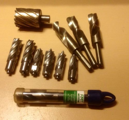 11 milling ,deming, roto broach drill bit lot for sale