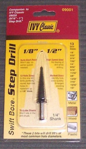 09001 IVY Classsic Fractional Sure-Start Step Drill 1/8&#034; - 1/2&#034;