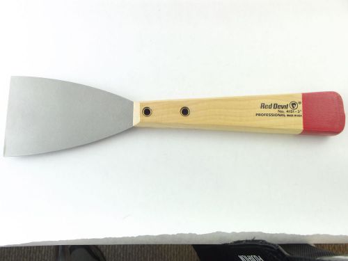 (CS-437) Red Devil Burn-Off Scraping Knife 4100 Pro Series - 3&#034; Straight Pn:4151