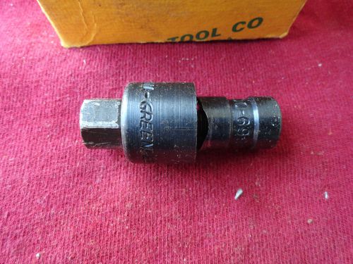 GREENLEE KNOCKOUT PUNCH CAT. NO. 730 - 1/2 &#034; ROUND RADIO CHASSIS PUNCH N.R.
