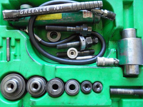 GREENLEE 7306 Hydraulic Knockout Punch Driver Set With Punches and Dies for 1/2,