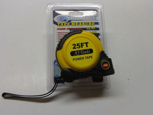 AJ Wholesale CHITA009-25 25&#039; x 1&#034; Tape Measure, Power Return, SAE/MM, New in pkg