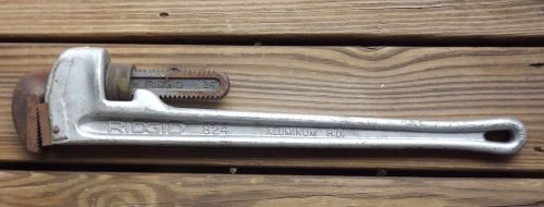 Ridge tool ridgid aluminum no. 824  h.d. 24&#034;  pipe wrench elyria, ohio - used for sale