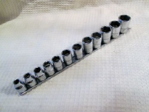 Snap on tools 12 piece 3/8&#034; drive 6 point socket set metric for sale