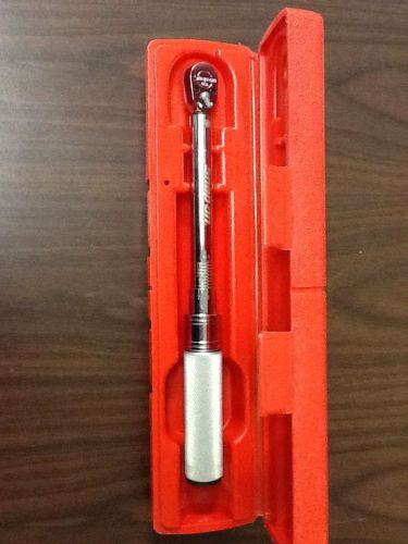 Snap on qjr117e 1/4 inch drive torque wrench 30-200 in/lb for sale