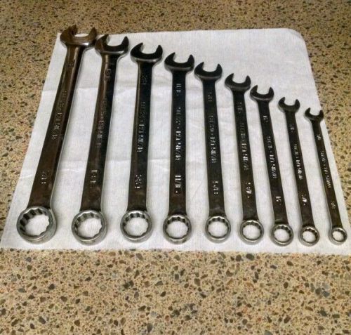 Snap-On 9 Piece Flank Drive Wrenches
