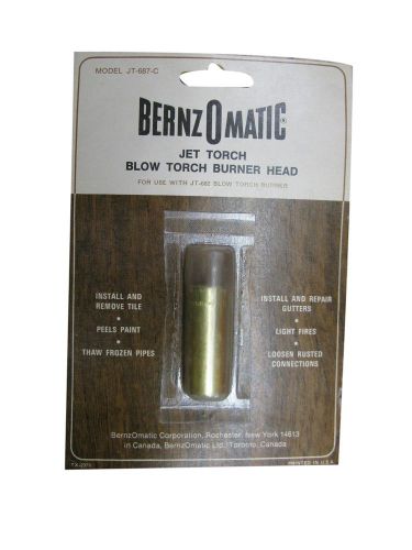 Bernzomatic #jt-682-c jet torch blowtorch burner head, nos usa for sale