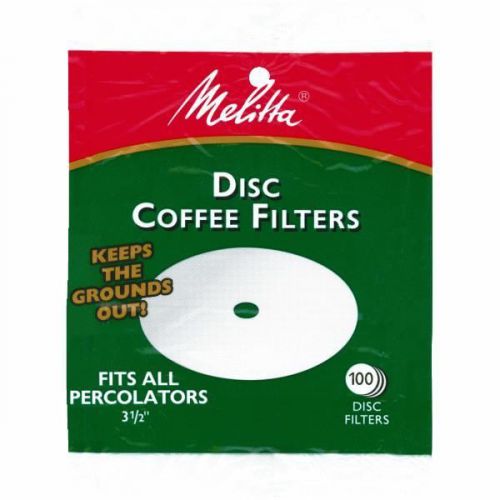 Melitta U S A Inc 628354 White Disc Coffee Filter-3.5&#034; DISC COFFEE FILTER