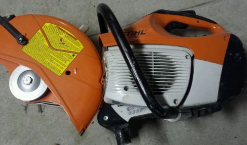Stihl ts420 14&#034; concrete cut-off saw with new diamond blade for sale