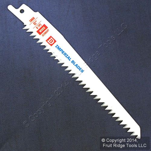 Imperial 6&#034; standard reciprocating 6 tpi wood cutting saw blade ib66 for sale