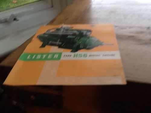 Brochure.Lister Type HS6. Diesel Engine.   1966.