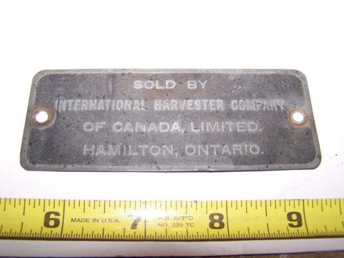 Old IHC FAMOUS TITAN Hit Miss Gas Engine Serial Name Tag Steam Magneto Oiler WOW