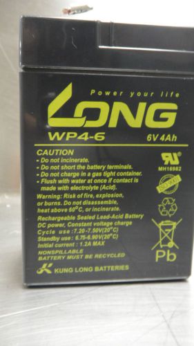 KUNG LONG WP4-6 RECHARGEABLE BATTERY 6V 4Ah