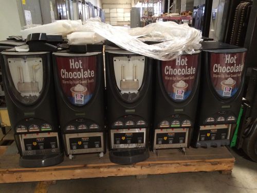 Lot of 9 bunn imix-3 powdered hot chocolate dispenser with 3 hoppers as is local for sale
