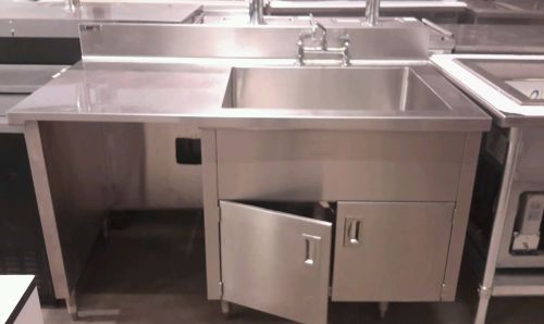 Used Commercial Stainless Steel One Compartment Sink