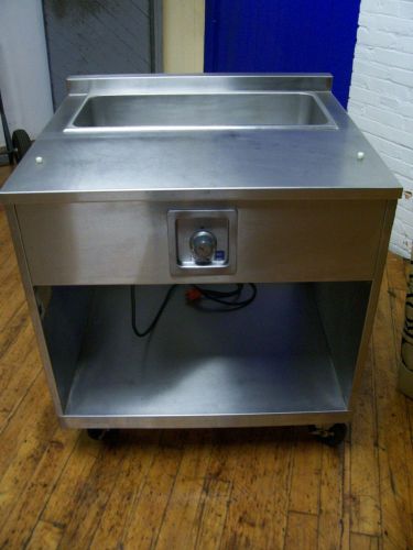 Hot Food Serving Table with Single 4/3 Size Well