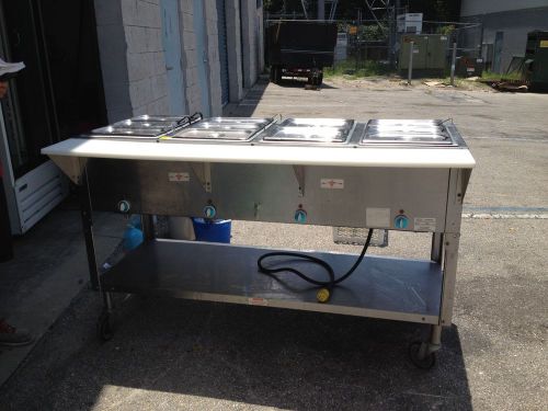 Supreme metal triumph electric 4 well hot food table,steam table hf-4e-120 for sale