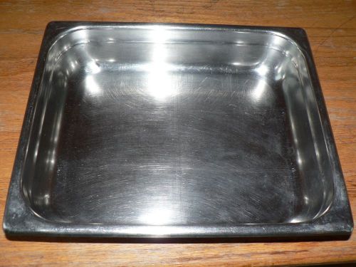 2 COMMERCIAL VOLLRATH SS STEAM TABLE PANS OFFSET SHOULDER HALF X 2 1/2