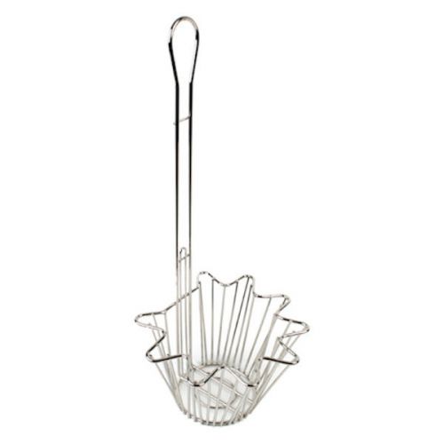 Nickel Plated Taco Salad Bowl Triangle Fry Basket with Stainless Steel Framework