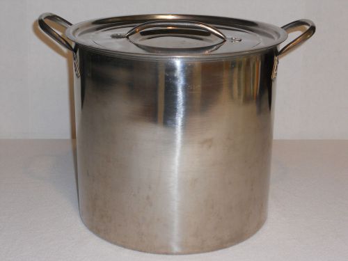 15 Quart Stainless Steel Stock Pot and Lid
