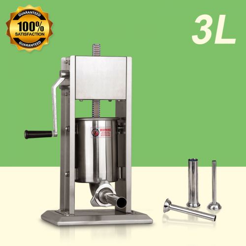 Sausage Stuffer Vertical Stainless Steel 3L/7LB 5-7 Pound Meat Filler