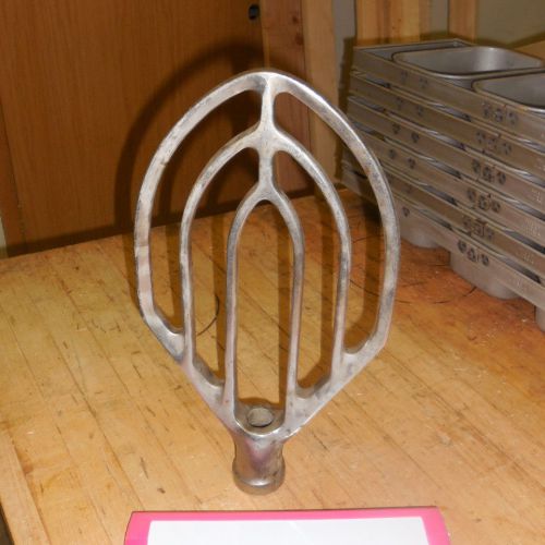 Used Stainless Steel 20 Quart Flat Paddle/Beater for Hobart D300 30 Qt Mixer