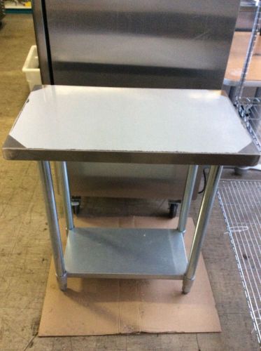 Brand New REGAL RESTAURANT SUPPLY Stainless Steel Table 30x18! New In Box!!!!!!!