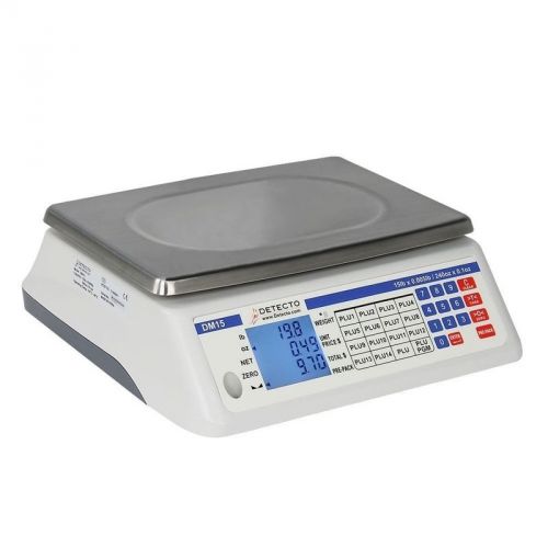 Detecto Price Computing Scale, Electronic, 13.4 W X 13.4 D 240 Ounce Capacity
