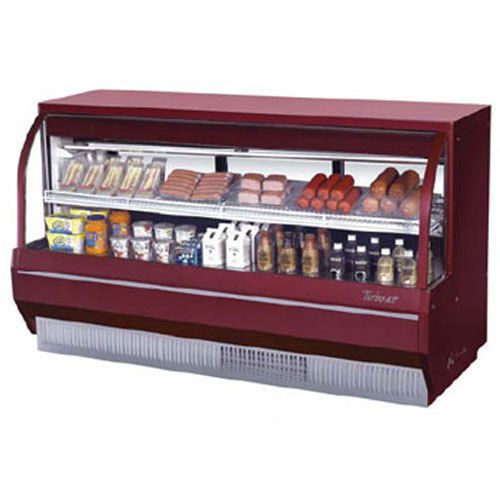 Turbo tcdd-96-4-h deli case, refrigerated, curved glass, single duty, 96-1/2&#034; l for sale