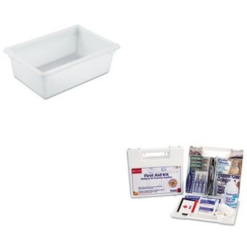 KITFAO223URCP3500WHI - Value Kit - Rubbermaid-White Food Boxes; 12 1/2 Gallon 12