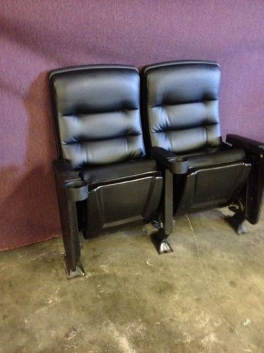 Lot of 290 ROCKER THEATER SEATING Movie chairs cinema used seats leather ette