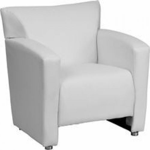 Flash Furniture 222-1-WH-GG HERCULES Majesty Series White Leather Chair