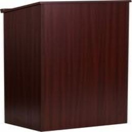 Flash furniture mt-m8830-lect-mah-gg stand-up mahogany lectern for sale