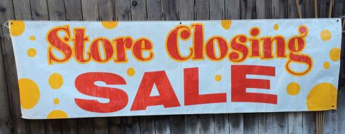 10 FT BANNER x 3 Ft Sign &#034;Store Closing Sale&#034; Heavy w/ Grommets, Retail Use