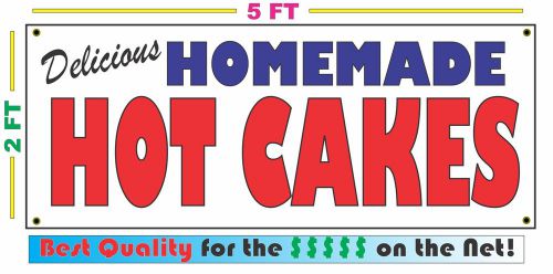 HOMEMADE HOT CAKES BANNER Sign NEW Larger Size Best Quality for the $$$ BAKERY